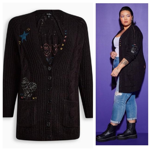 💔Lovesick Embroidered Cardigan - Picture 1 of 9